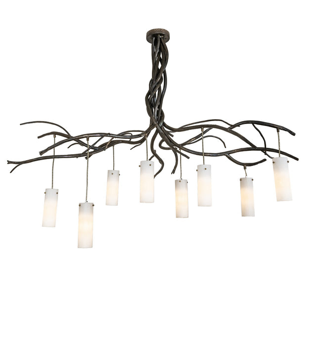 Meyda Tiffany 279296 Eight Light Chandelier, Dark Burnished Antique Copper