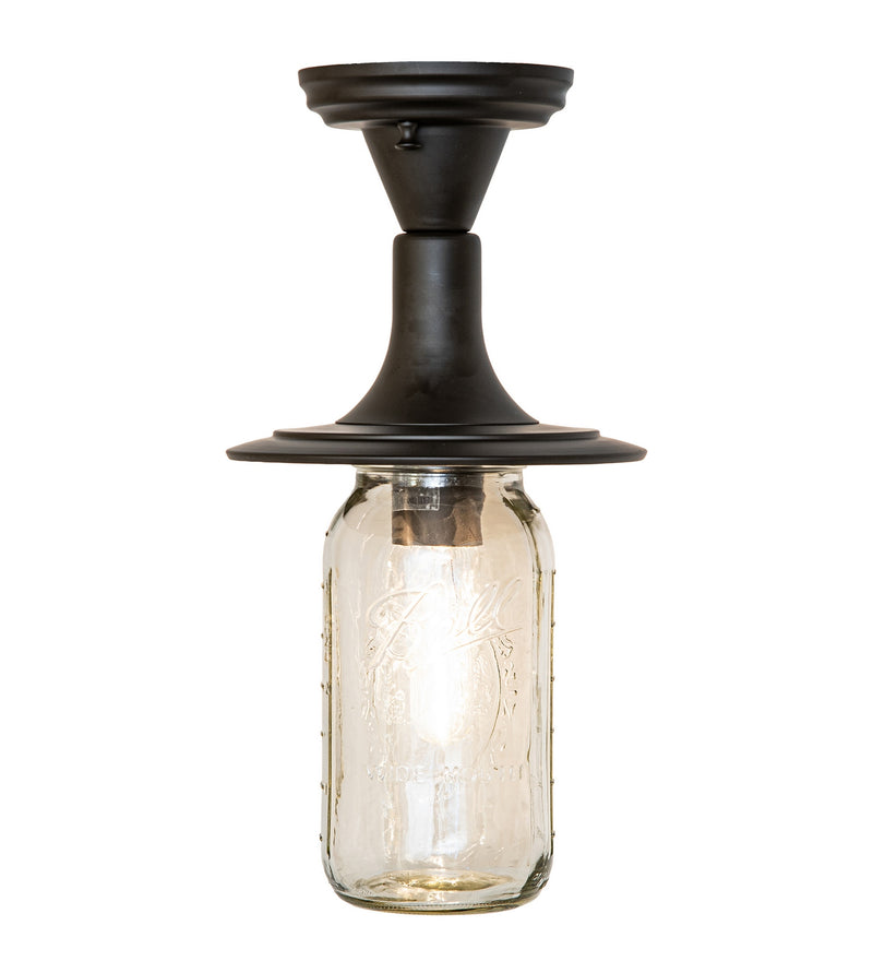 Meyda Tiffany 279430 One Light Flushmount, Oil Rubbed Bronze