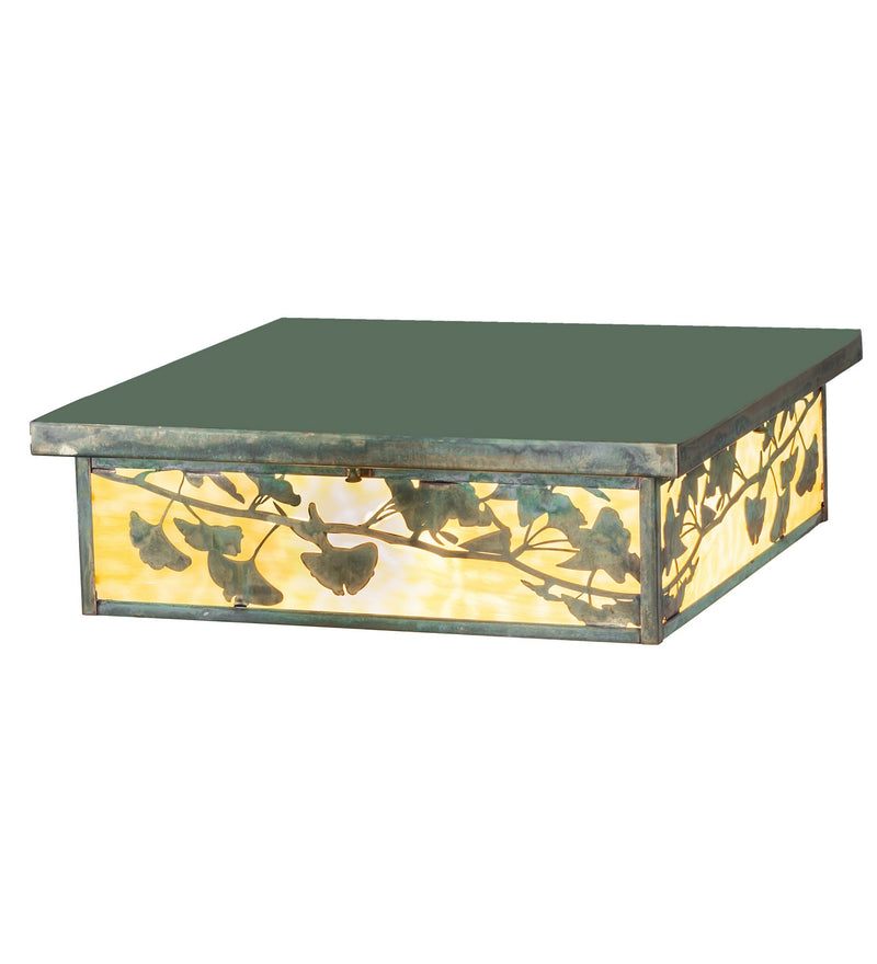 Meyda Tiffany 279472 Four Light Flushmount, Verdigris