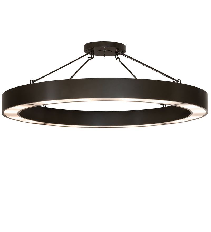 Meyda Tiffany 279671 LED Semi-Flushmount, Rail Bronze