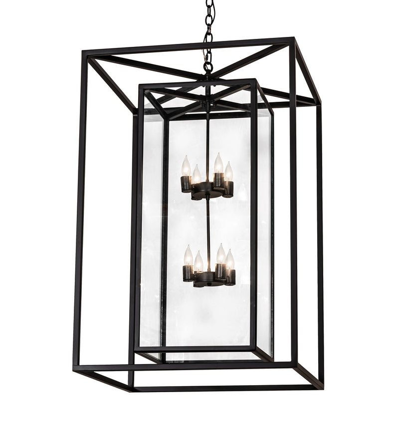 Meyda Tiffany 280309 Eight Light Pendant, Solar Black