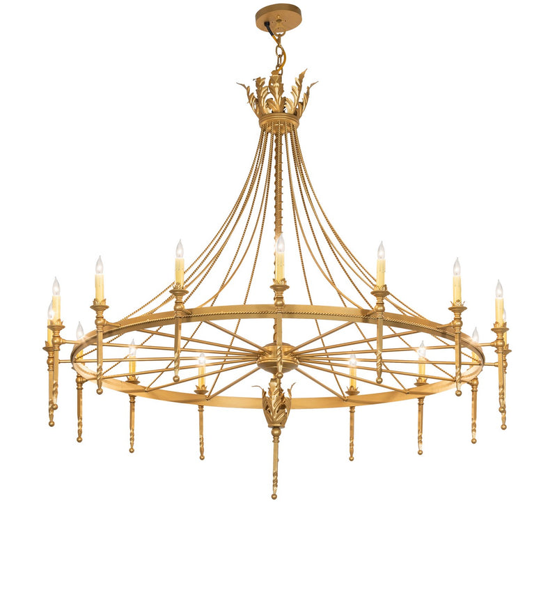 Meyda Tiffany 280586 16 Light Chandelier, Goldtastic