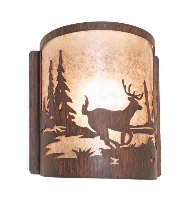 Meyda Tiffany 281097 One Light Wall Sconce, Driftwood Brown
