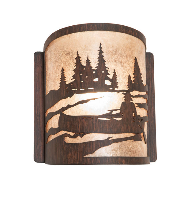 Meyda Tiffany 281609 One Light Wall Sconce, Driftwood Brown