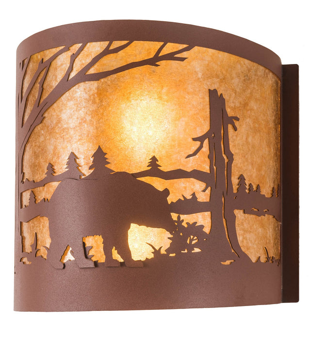Meyda Tiffany 282456 Two Light Wall Sconce, Rust