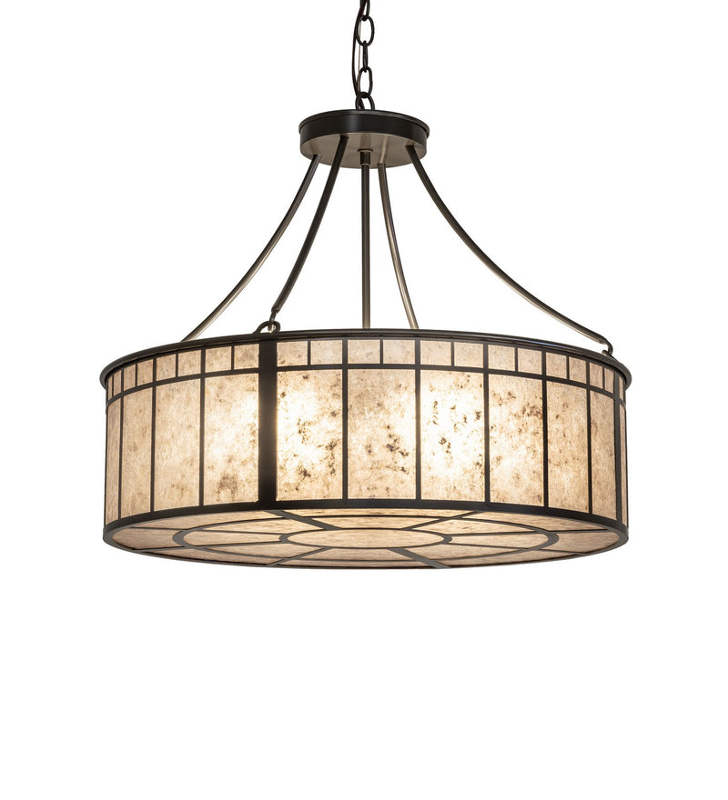 Meyda Tiffany 282526 Four Light Pendant, Timeless Bronze
