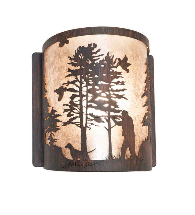 Meyda Tiffany 282674 One Light Wall Sconce, Driftwood Brown