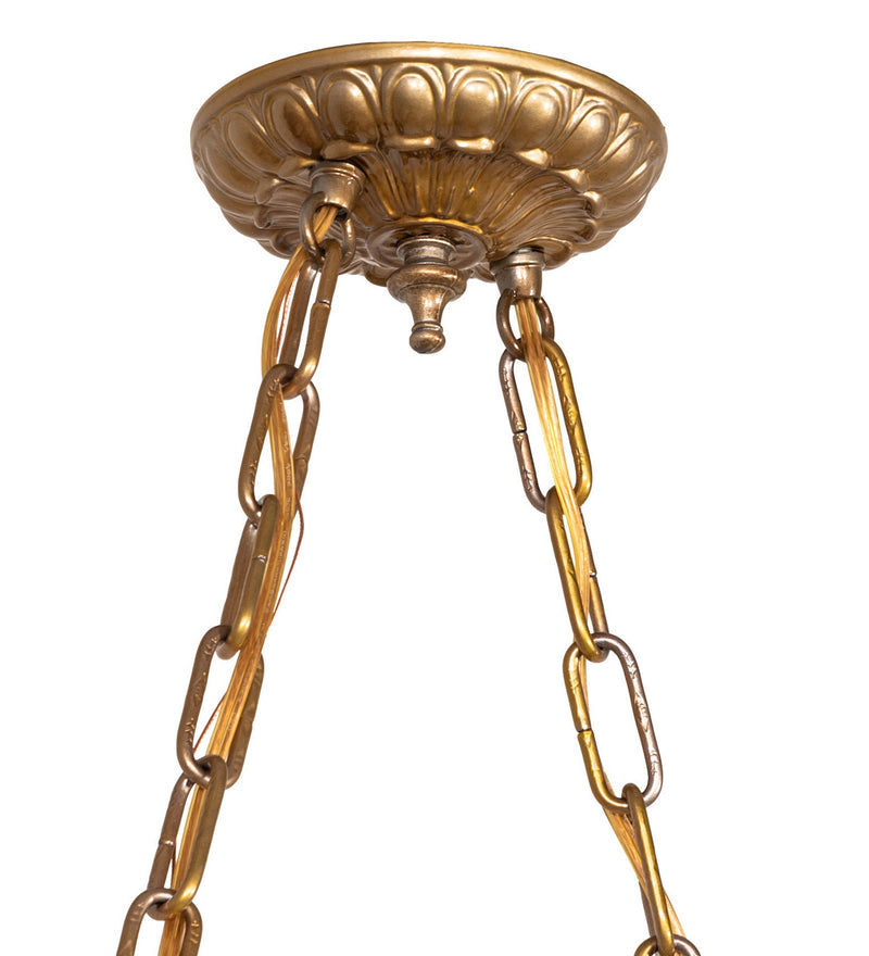 Meyda Tiffany 282891 Two Light Island Pendant Hardware, Brass Powder Coat