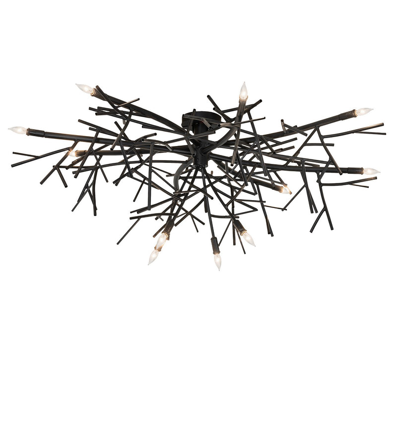 Meyda Tiffany 283074 12 Light Chandelier, Blackwash