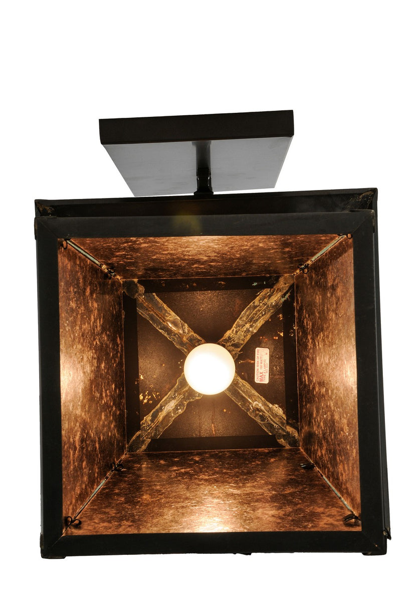 Meyda Tiffany 93138 One Light Wall Sconce, Craftsman Brown