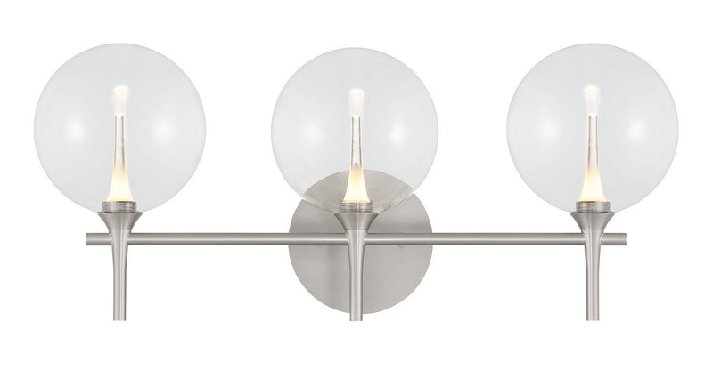 Eurofase 48914-017 Three Light Vanity, Nickel