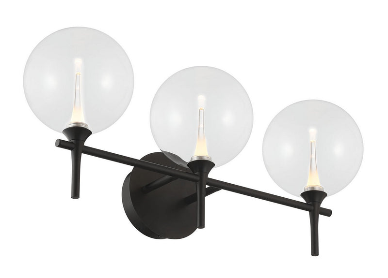 Eurofase 48915-014 Three Light Vanity, Black