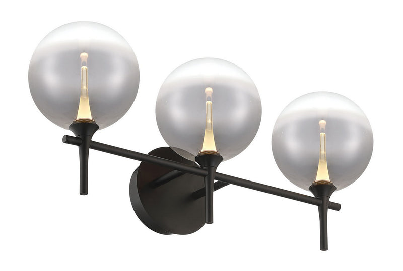 Eurofase 48915-021 Three Light Vanity, Black