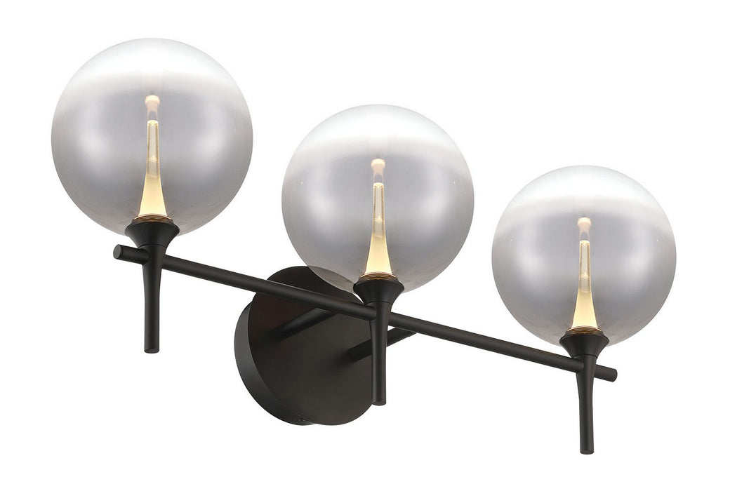 Eurofase 48915-021 Three Light Vanity, Black