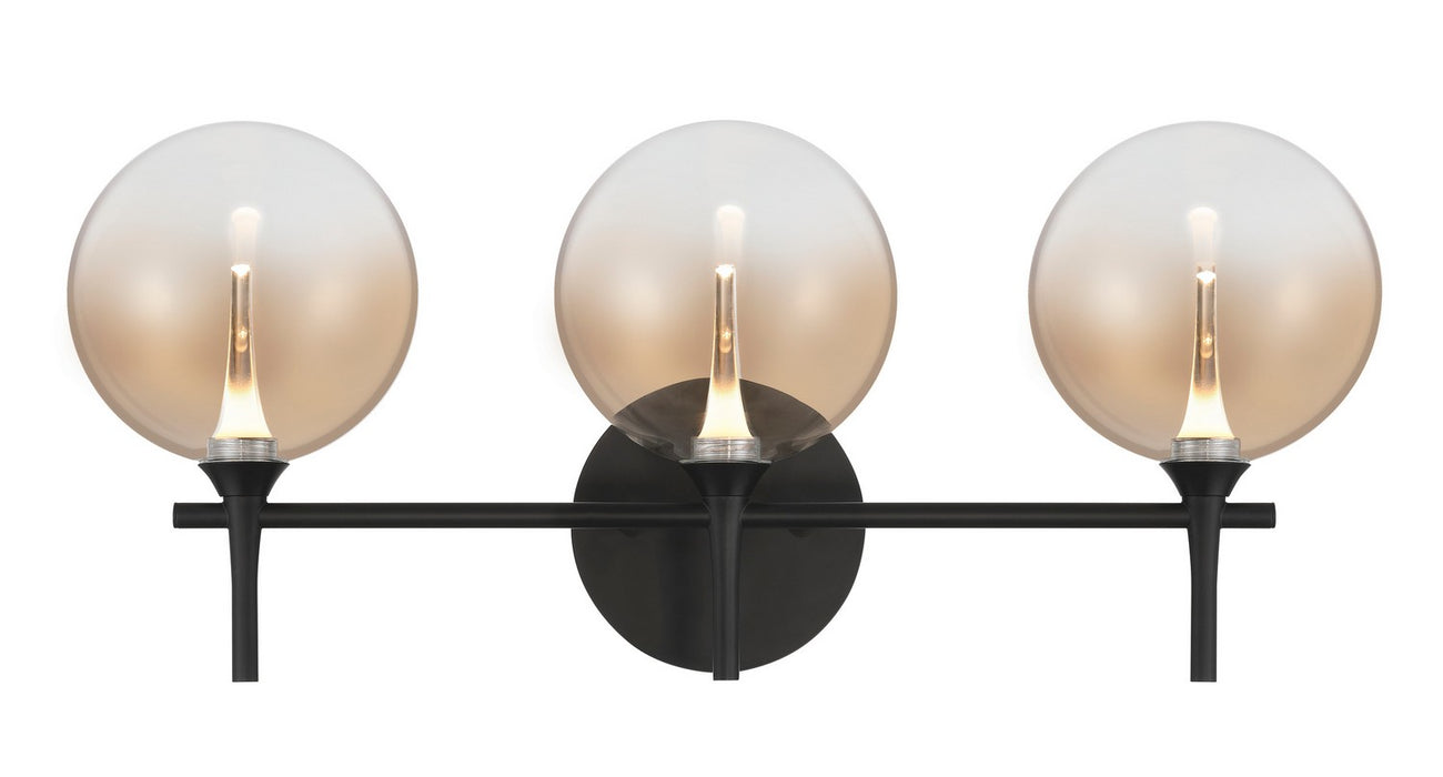 Eurofase 48915-038 Three Light Vanity, Black
