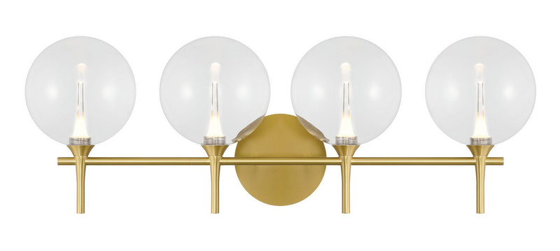 Eurofase 48916-011 Four Light Vanity, Gold