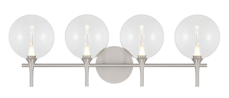 Eurofase 48917-018 Four Light Vanity, Nickel