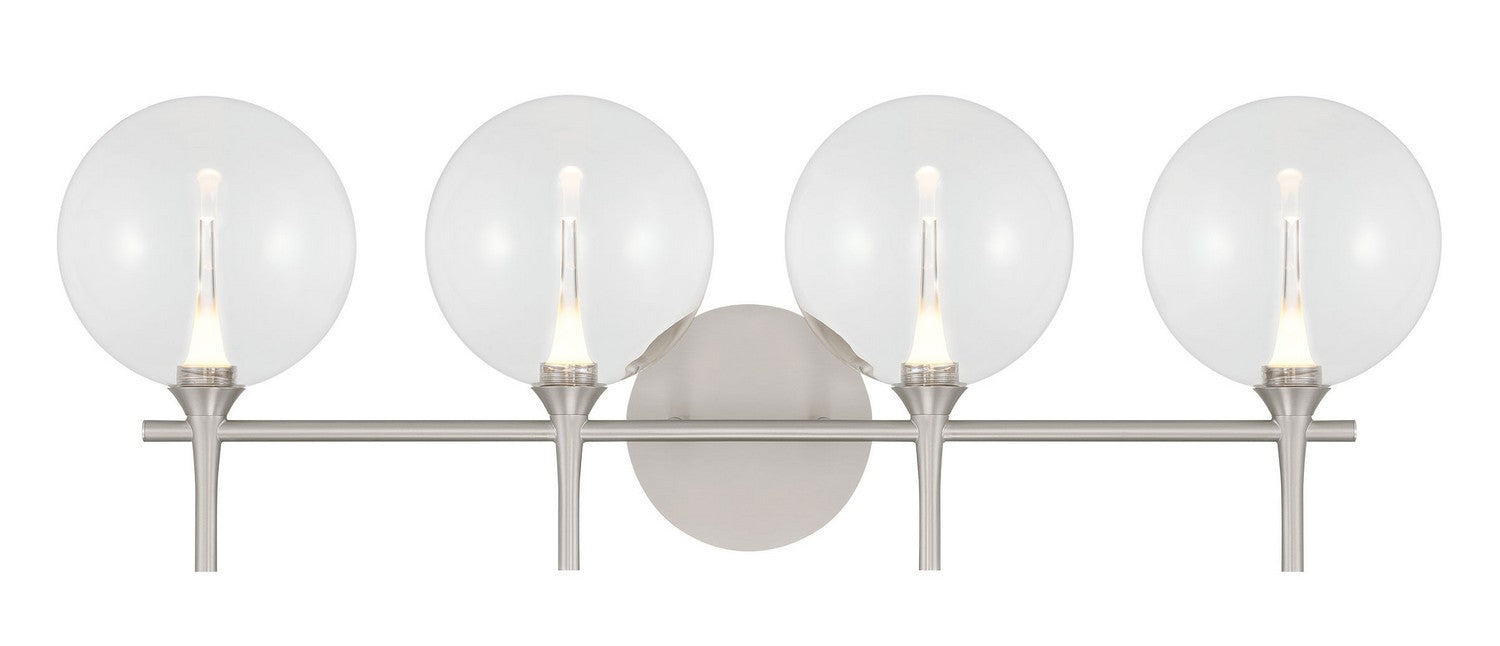 Eurofase 48917-018 Four Light Vanity, Nickel