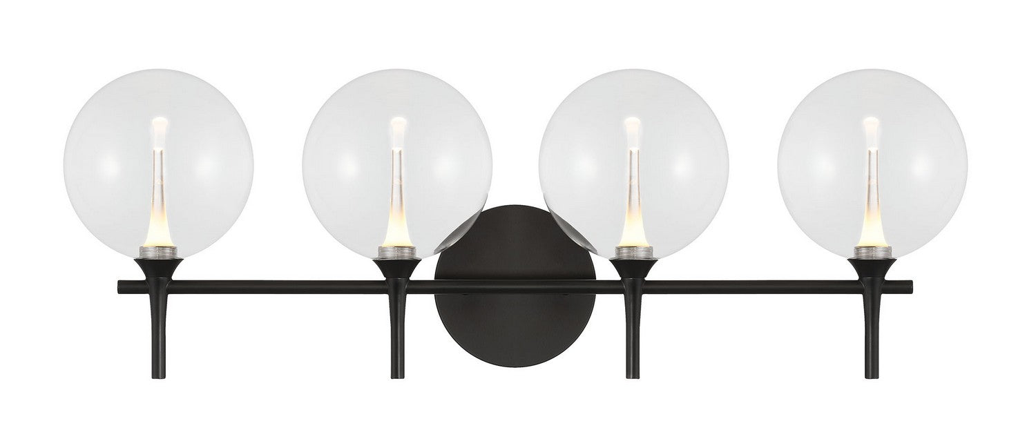 Eurofase 48918-015 Four Light Vanity, Black