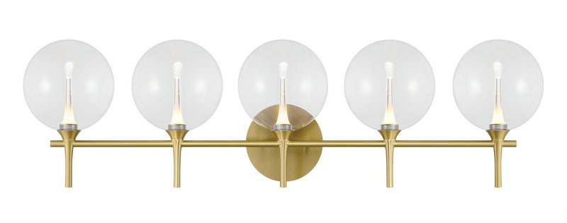 Eurofase 48919-012 Five Light Vanity, Gold