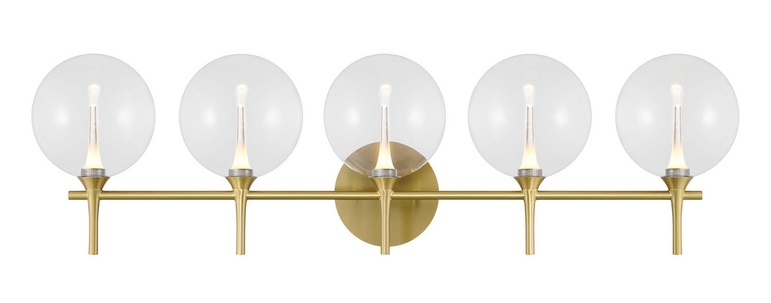 Eurofase 48919-012 Five Light Vanity, Gold