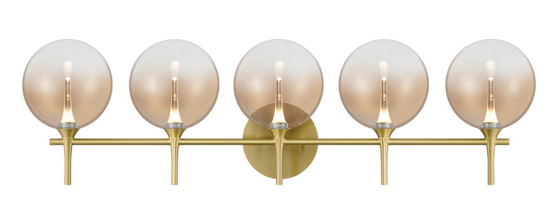 Eurofase 48919-036 Five Light Vanity, Gold