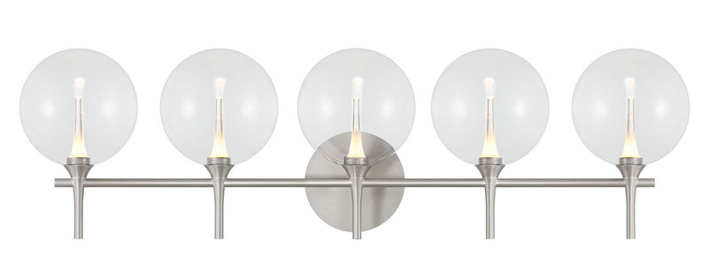 Eurofase 48920-018 Five Light Vanity, Nickel