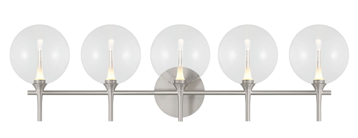 Eurofase 48920-018 Five Light Vanity, Nickel