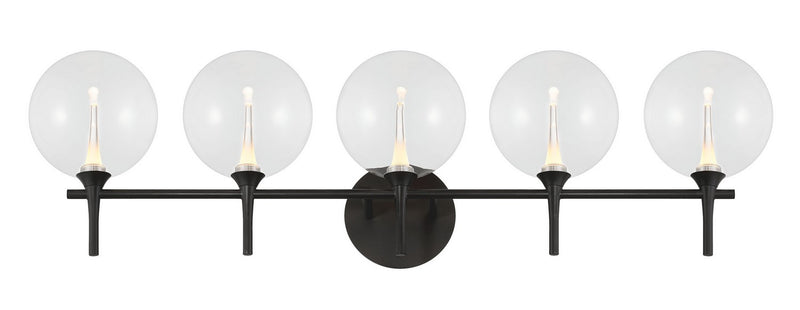 Eurofase 48921-015 Five Light Vanity, Black