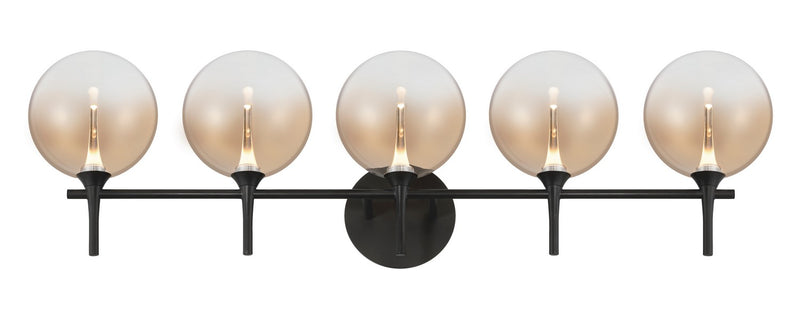 Eurofase 48921-039 Five Light Vanity, Black