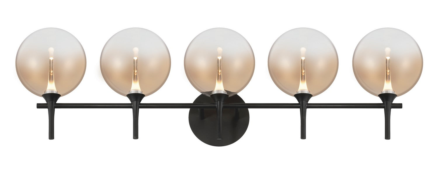 Eurofase 48921-039 Five Light Vanity, Black