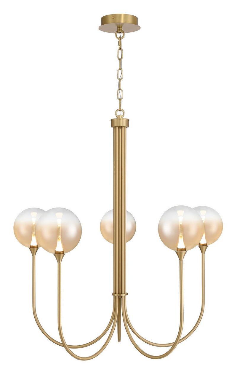Eurofase 48922-039 Five Light Chandelier, Gold