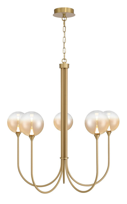 Eurofase 48922-039 Five Light Chandelier, Gold