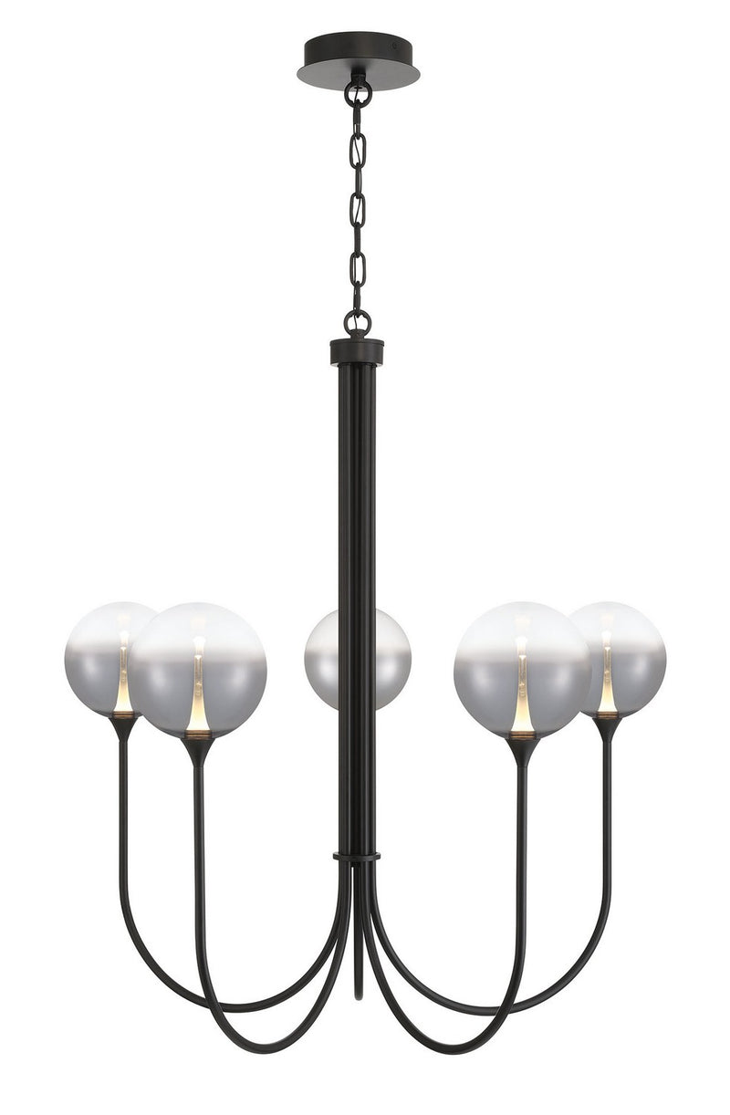 Eurofase 48923-026 Five Light Chandelier, Black