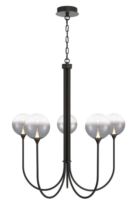 Eurofase 48923-026 Five Light Chandelier, Black