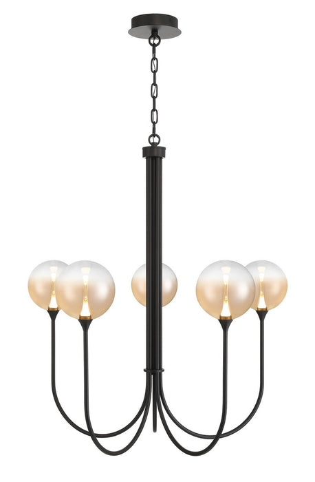 Eurofase 48923-039 Five Light Chandelier, Black