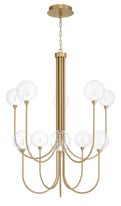 Eurofase 48925-013 Ten Light Chandelier, Gold