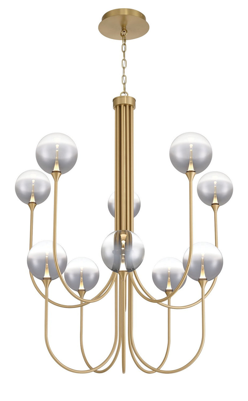 Eurofase 48925-020 Ten Light Chandelier, Gold