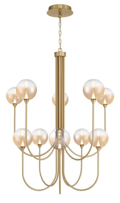 Eurofase 48925-036 Ten Light Chandelier, Gold