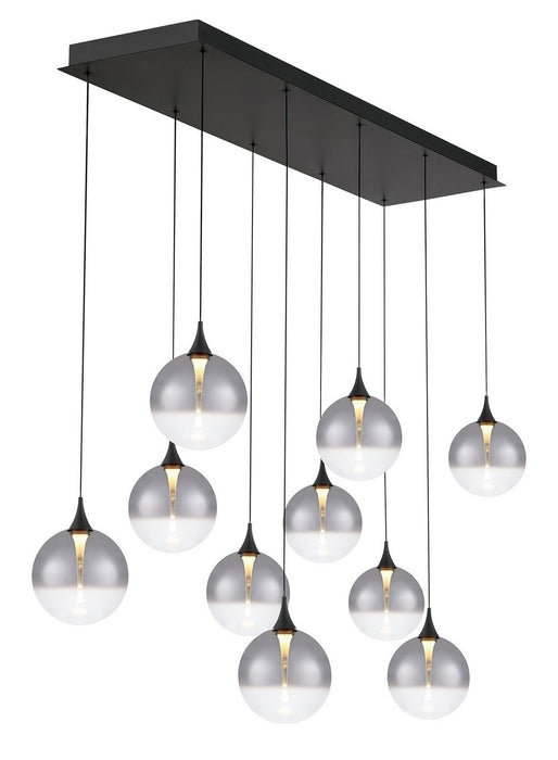 Eurofase 48933-025 Ten Light Chandelier, Black