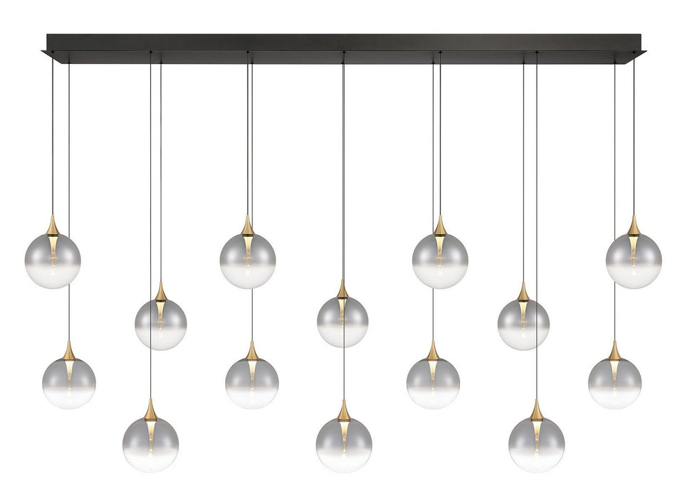 Eurofase 48938-020 14 Light Chandelier, Gold