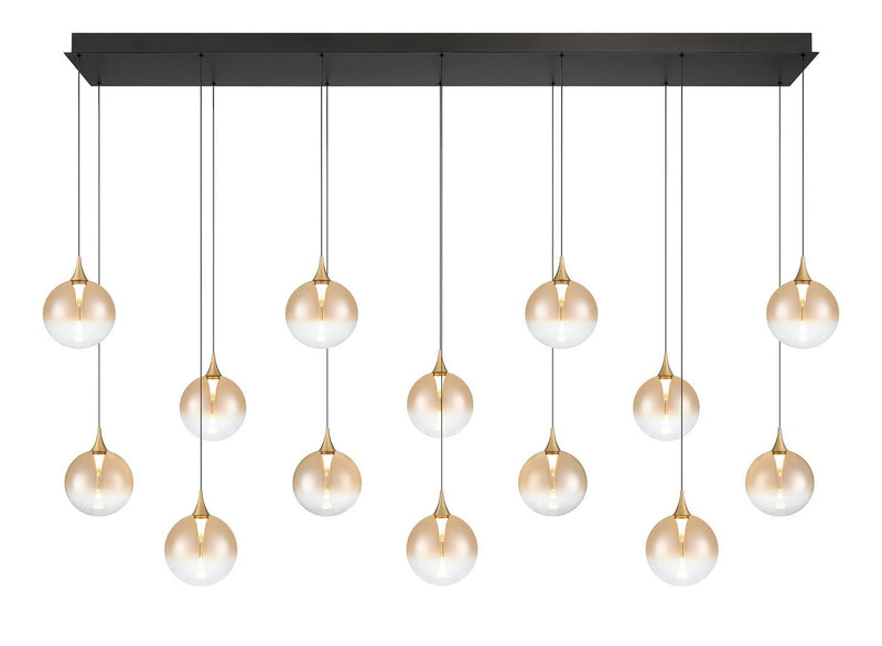 Eurofase 48938-037 14 Light Chandelier, Gold