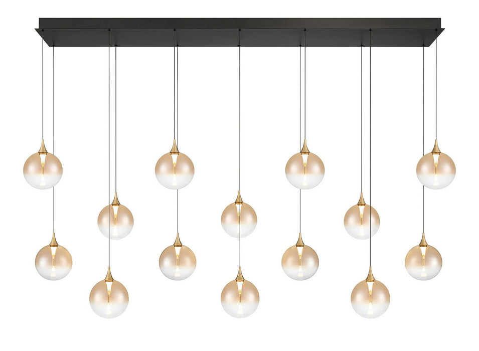 Eurofase 48938-037 14 Light Chandelier, Gold