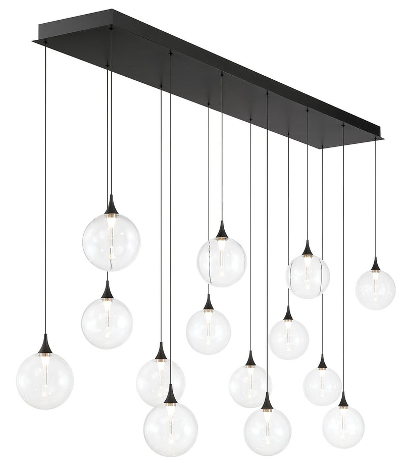 Eurofase 48939-010 14 Light Chandelier, Black
