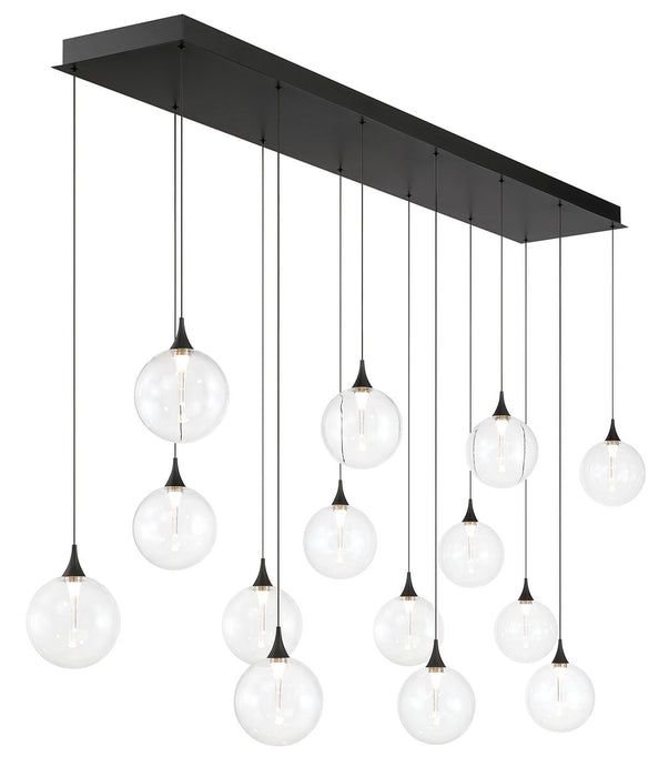 Eurofase 48939-010 14 Light Chandelier, Black