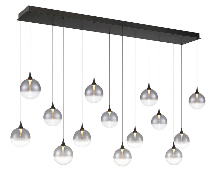 Eurofase 48939-027 14 Light Chandelier, Black