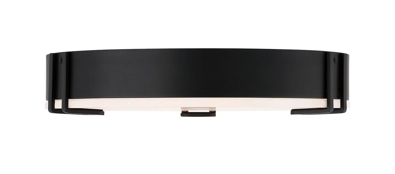 Eurofase 48958-028 One Light Flush Mount, Black