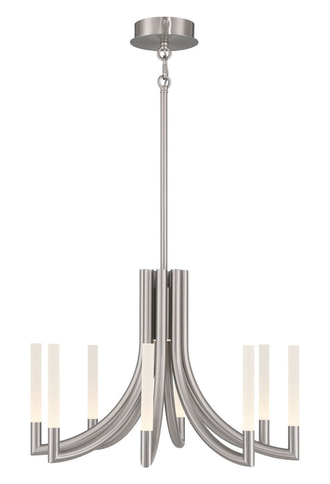 Eurofase 49010-022 Eight Light Chandelier, Nickel