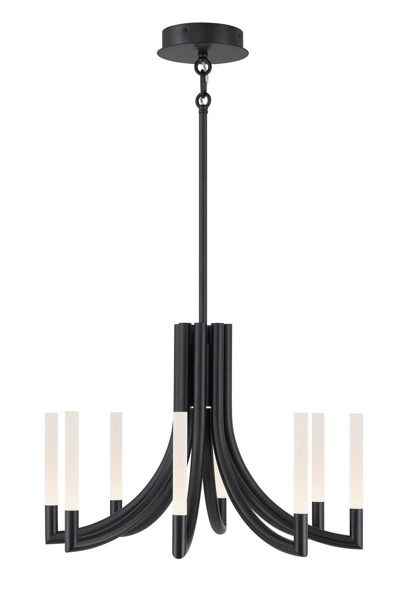 Eurofase 49010-039 Eight Light Chandelier, Black