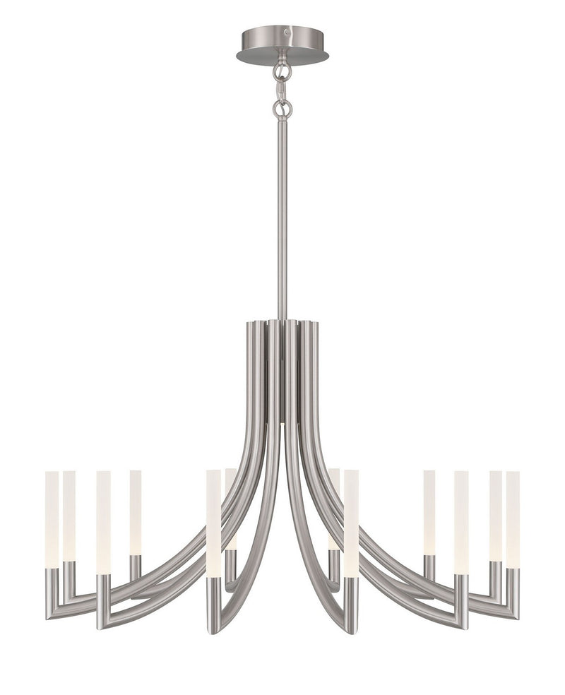 Eurofase 49011-029 12 Light Chandelier, Nickel